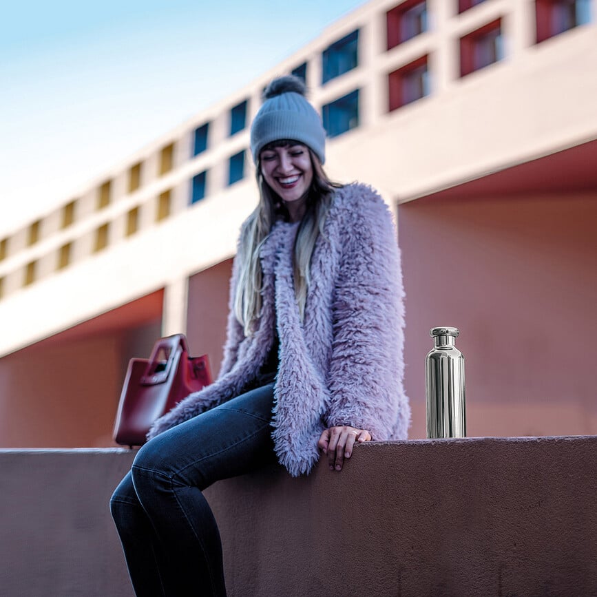 Botella Termo On The Go 500 ml, dorada