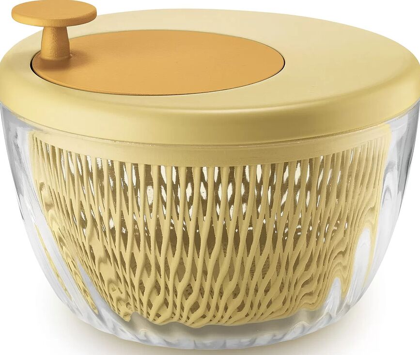 Centrifugadora de Ensaladas Kitchen Active Design, 26 cm, amarilla