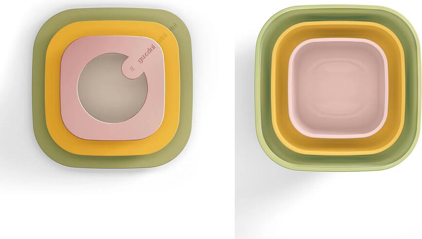 Contenedor reciclado Store & More, 750 ml, color mango