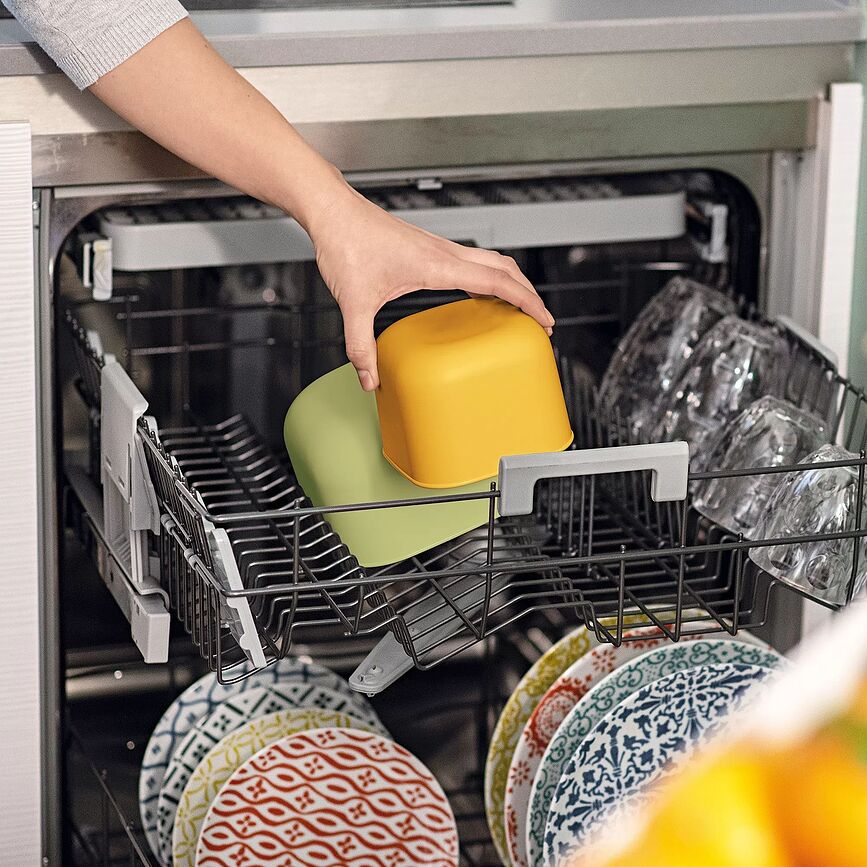 Contenedor reciclado Store & More, 750 ml, color mango