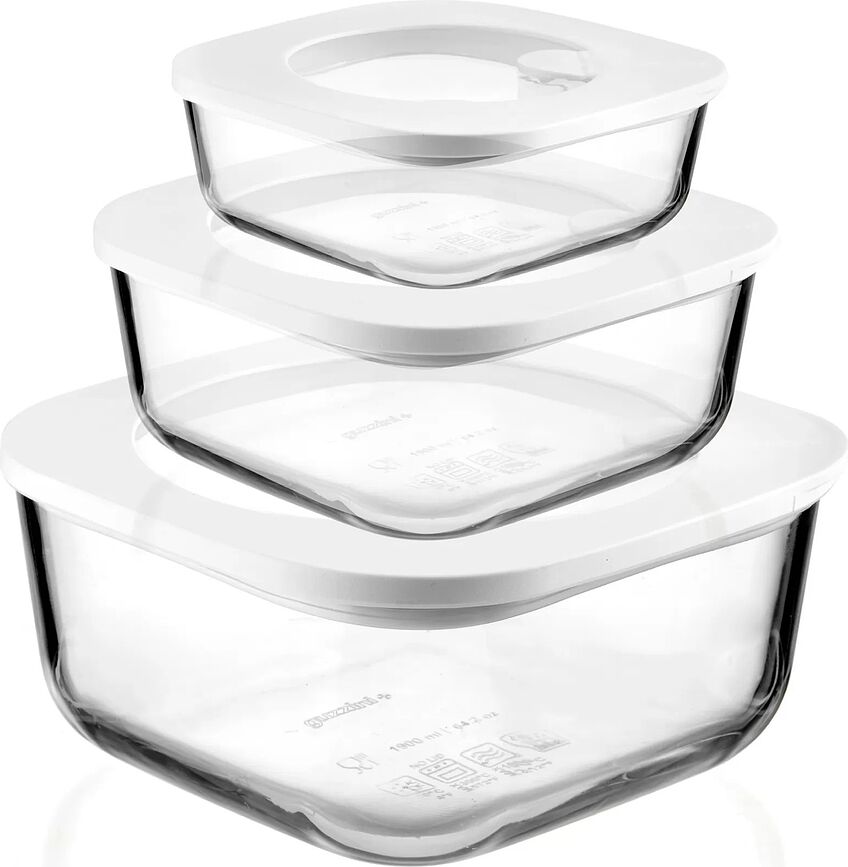 Contenedores de cristal Store & More, Pack de 3 unidades