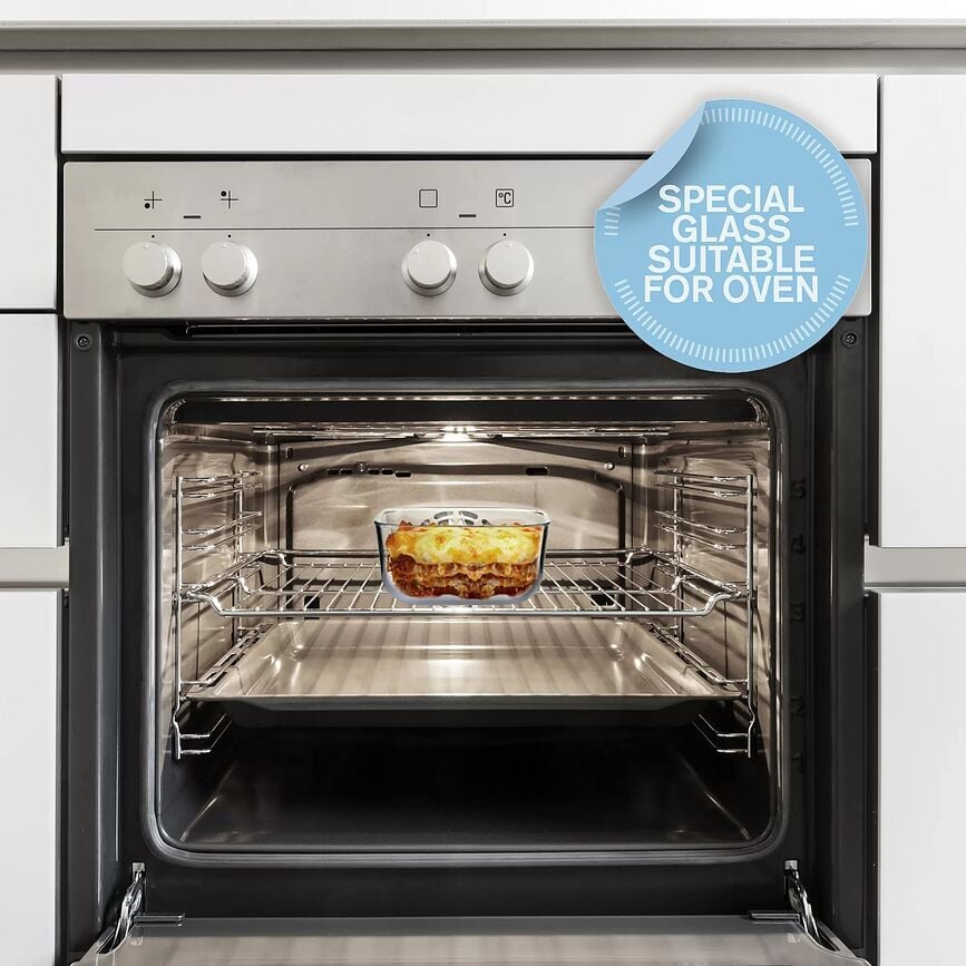 Contenedores de cristal Store & More, Pack de 3 unidades