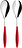 Cucharas para ensalada Feeling, rojas, Set de 2 piezas