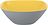 Cuenco Vintage, 20 cm, amarillo y gris