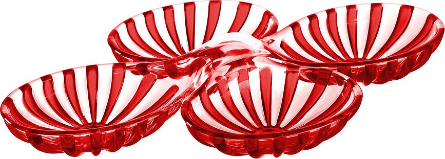 Dolcevita Coupes pour apéritif, rouges, Lot de 2