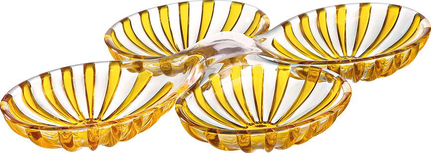 Dolcevita Μπολ για Ορεκτικά, κεχριμπαρένια, 2 τμχ