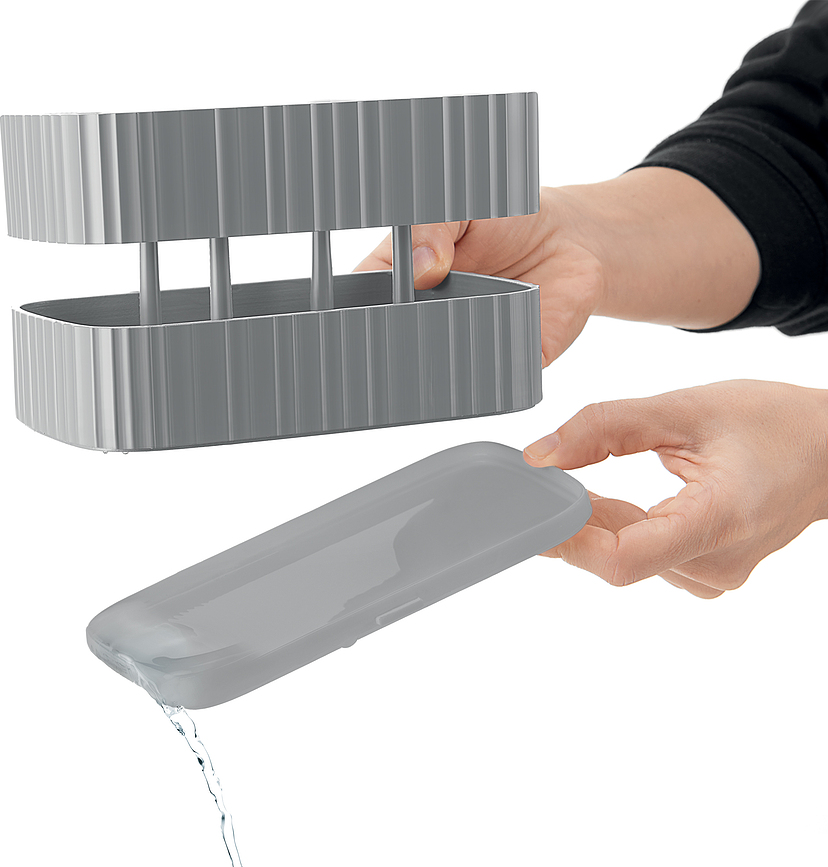 Eco-Kitchen Organizator za sudoper sivi