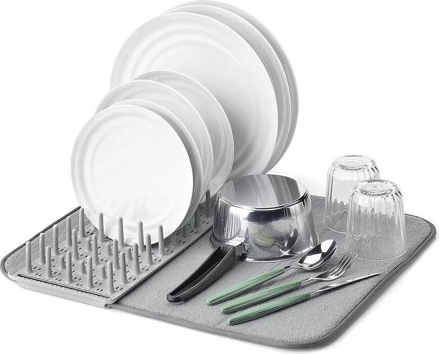 Escurridor de Platos Eco-Kitchen, gris