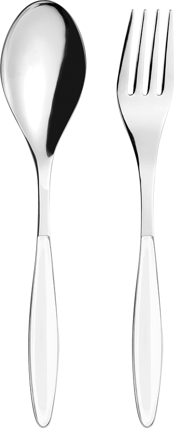 Feeling Couverts de Service, blancs, Lot de 2