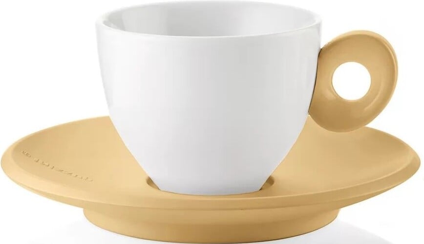 Filiżanki do espresso Everyday musztardowe ze spodkiem 2 szt.
