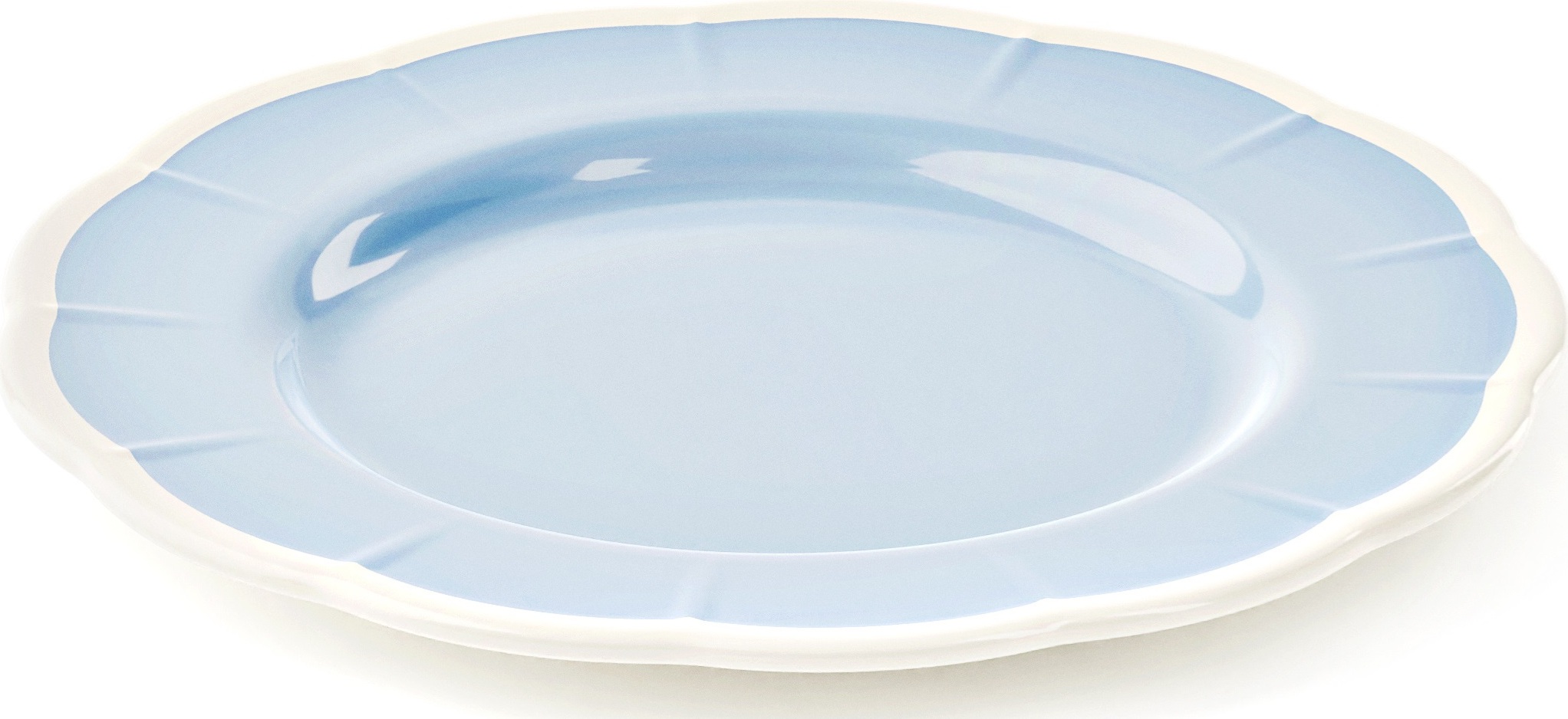 Flora Dessertteller 21 cm blau