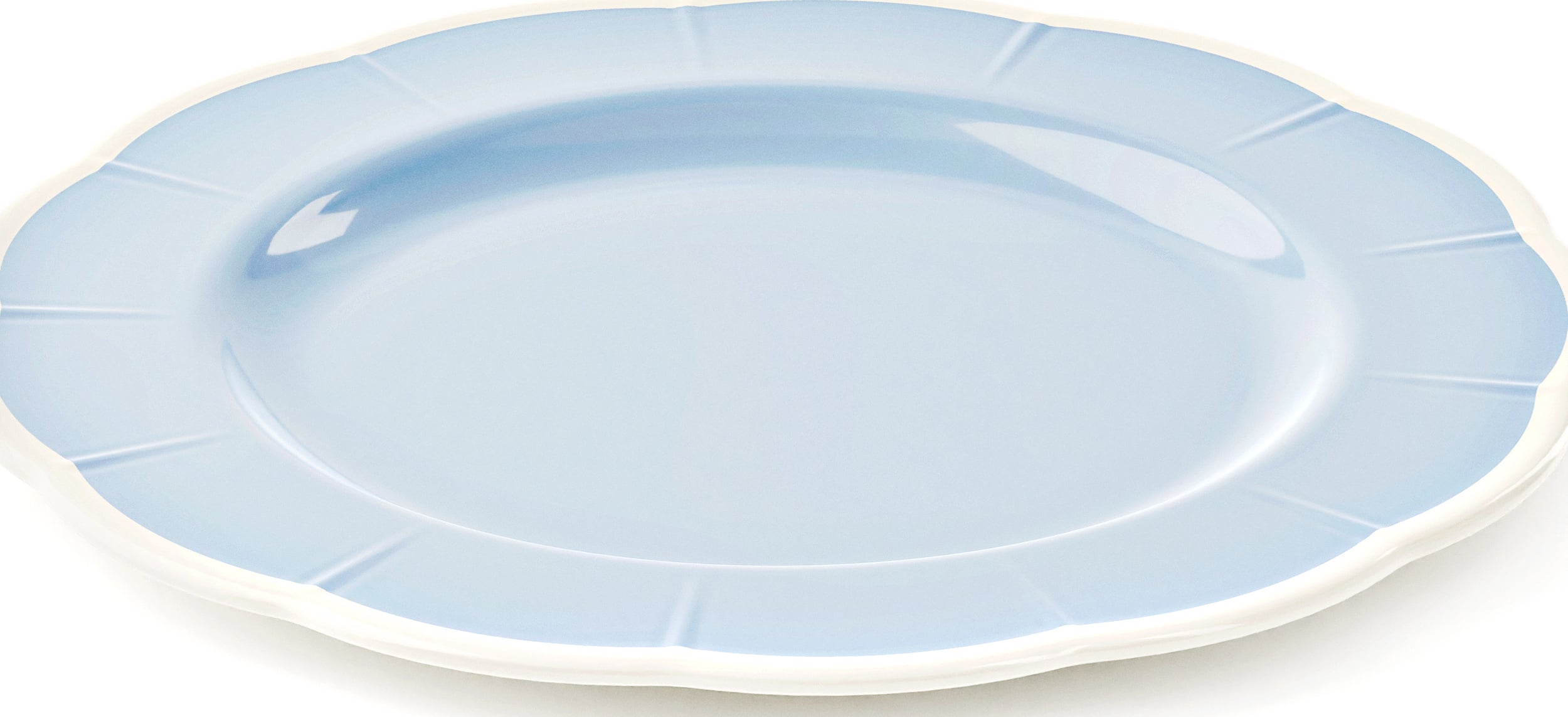 Flora Teller für Mittagsgerichte 28 cm blau