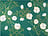Fusion Placemat 33 x 44 cm with flowers emerald