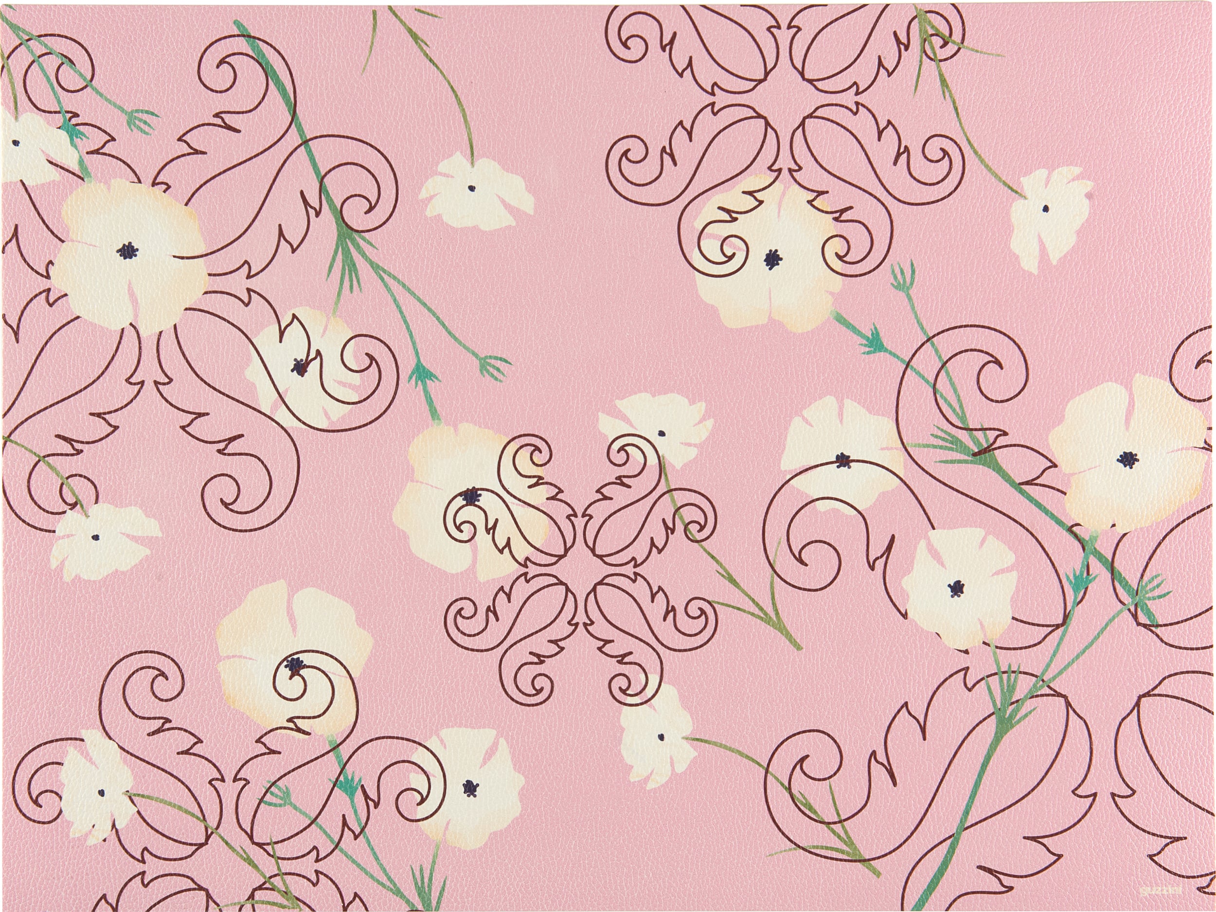Fusion Tellerunterlage 33 x 44 cm mit Blumenmuster rosa