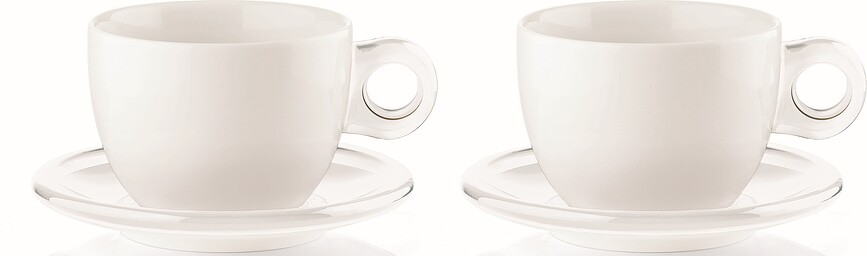 Gocce Tasses à Thé, transparentes, Lot de 2