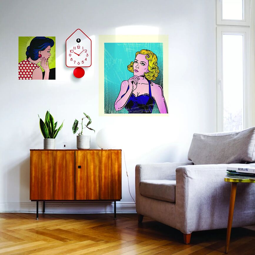 Home QQ-UP Ρολόι Κούκος, γκρι