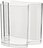 Isola Vase et Porte-revues, transparent