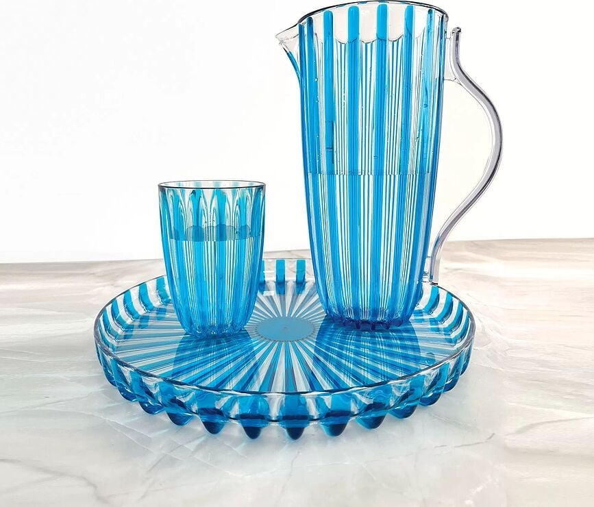 Jarra de material reciclado Dolcevita, 1,75 L, turquesa, con tapa