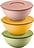 Kitchen Active Design Küchenbehälter 16 cm warme Farben 3 St.