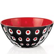 Le Murrine Bowl 25 cm black and red