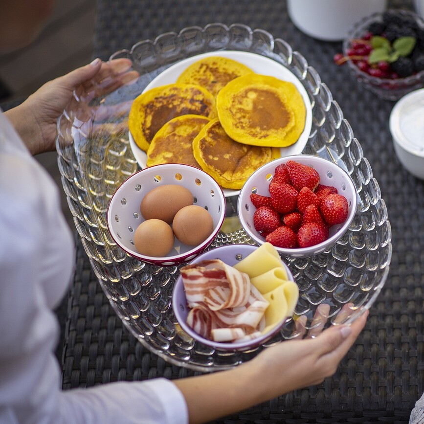 Le Murrine Zdjelice za grickalice 12,5 cm zeleno-crvene 2 kom.