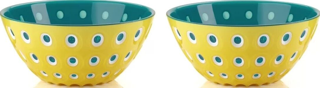 Le Murrine Snack-Schalen 12,5 cm gelb-blau 2 St.