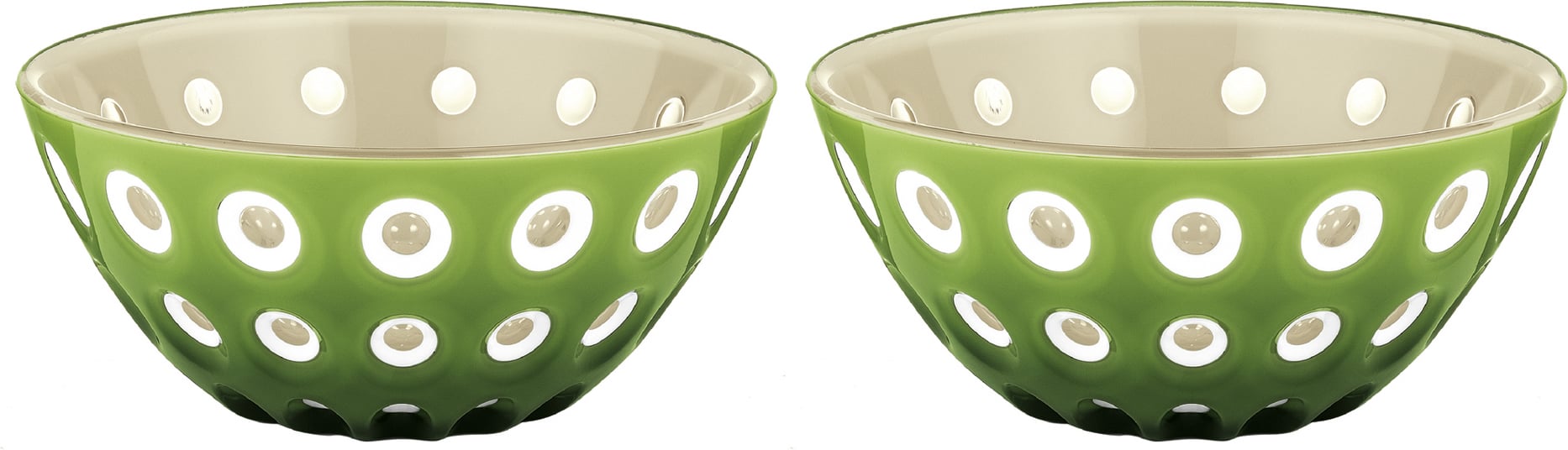 Le Murrine Snack-Schalen 12,5 cm grün-beige 2 St.