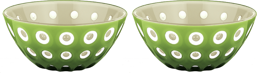 Le Murrine Zdjelice za grickalice 12,5 cm zeleno-bež 2 kom.