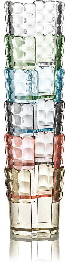 Portavasos desechables Tiffany, transparentes, Pack de 6 unidades