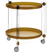 Massoni Serving stand on wheels