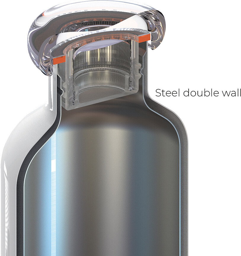 On The Go Termo Boca 500 ml zlatna