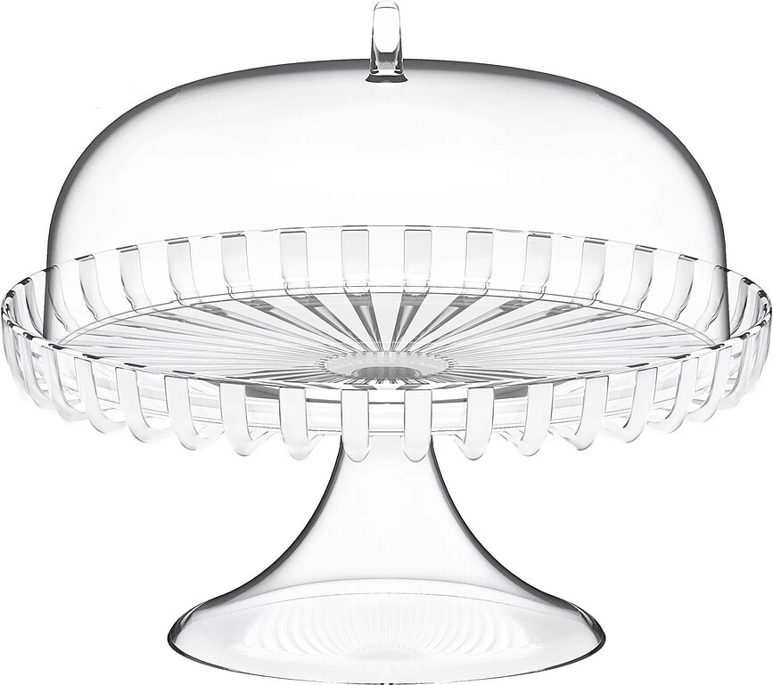 Patera de material reciclado Dolcevita, con pie