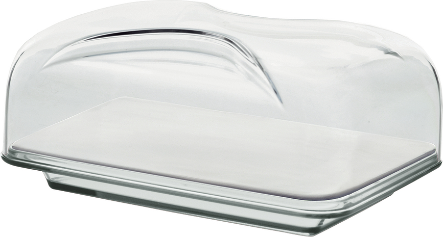 Quesera con tabla de cortar Gocce, 18 x 25,5 cm