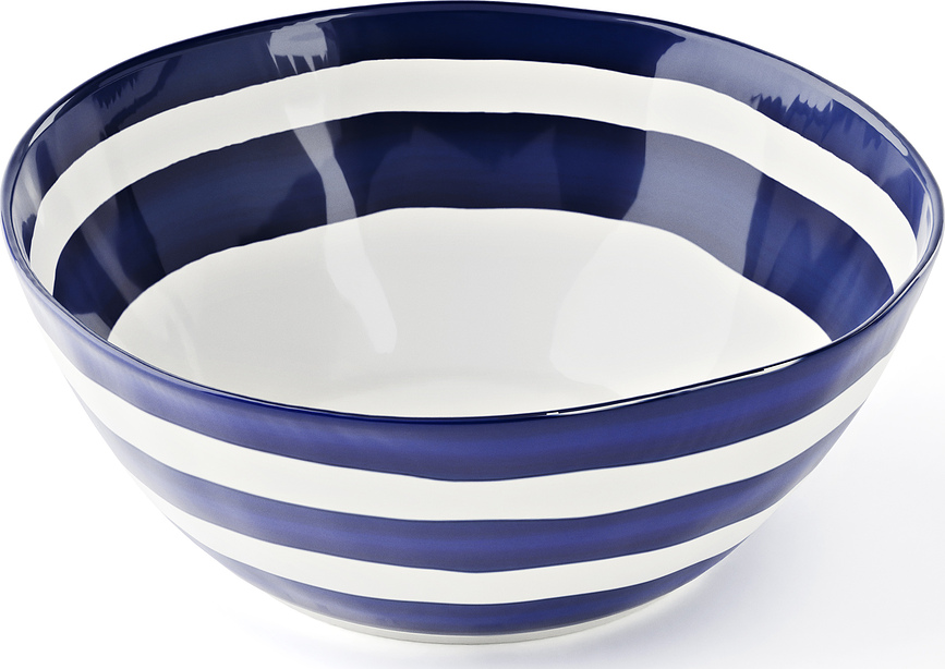 Riviera Μπολ ριγέ, λευκό-μπλε ναυτικό