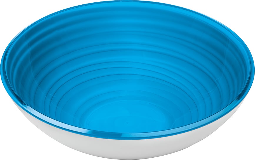 Skål i metal Twist 27,5 cm blå