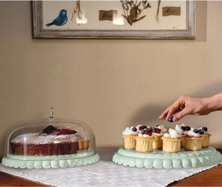 Patera para tartas Tiffany, transparente