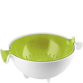 Spin&Drain Kitchen Active Design Bowl with colander green