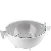 Spin&Drain Kitchen Active Design Bowl with colander grey