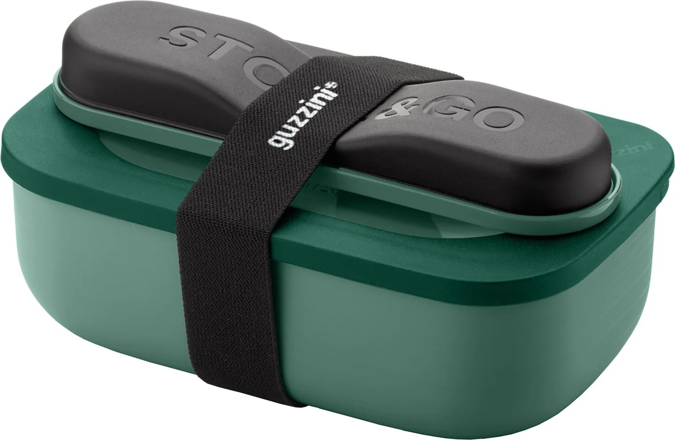 Store & Go Lunchbox 900 ml smaragdgrün mit Besteck