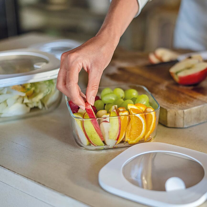 Store & More Posode za shranjevanje, steklene, 3 kosi