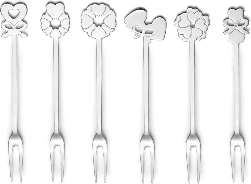 Tenedores de Aperitivo Love, 6 unidades