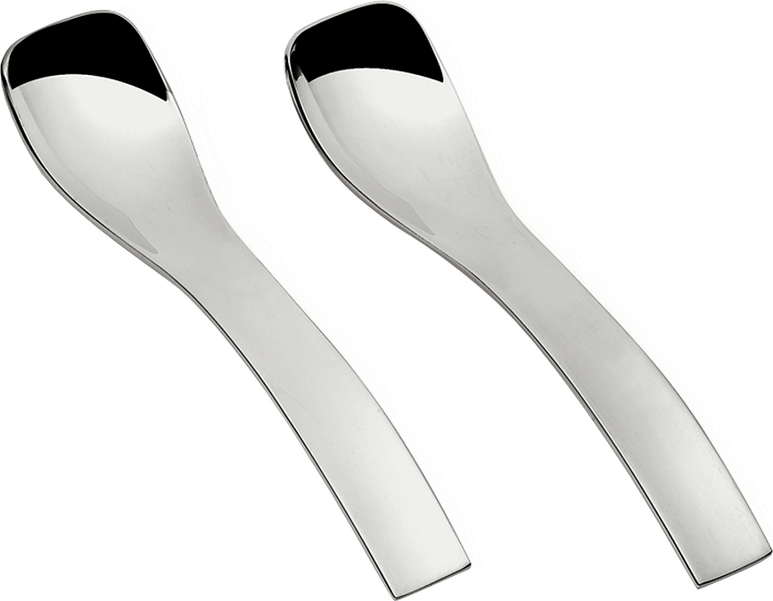 Teskefulde Gocce 10,5 cm med håndtag i rustfrit stål 6 stk.