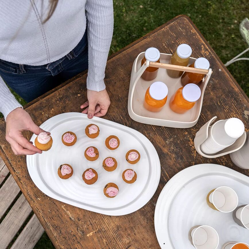 Tierra L Pladenj za serviranje, svetlo zelen
