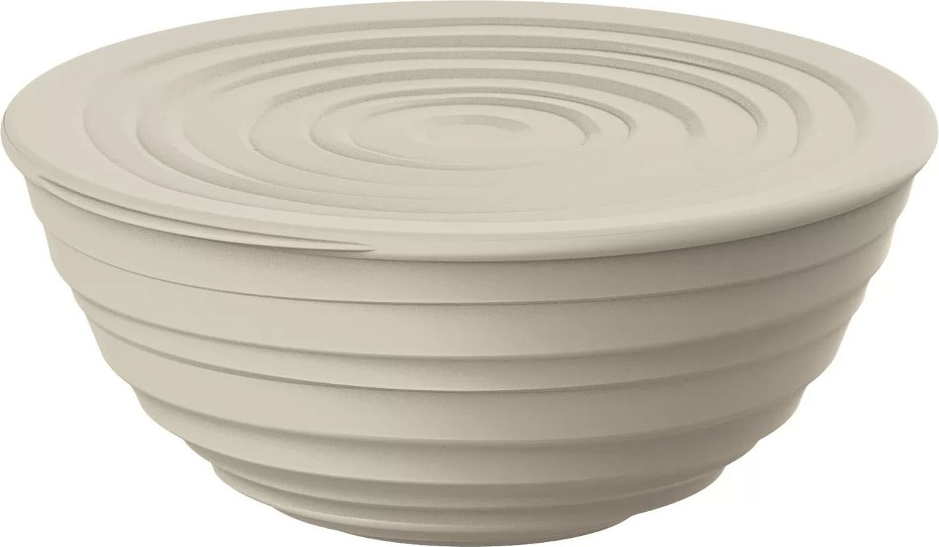 Tierra Schüssel mit Deckel M beige