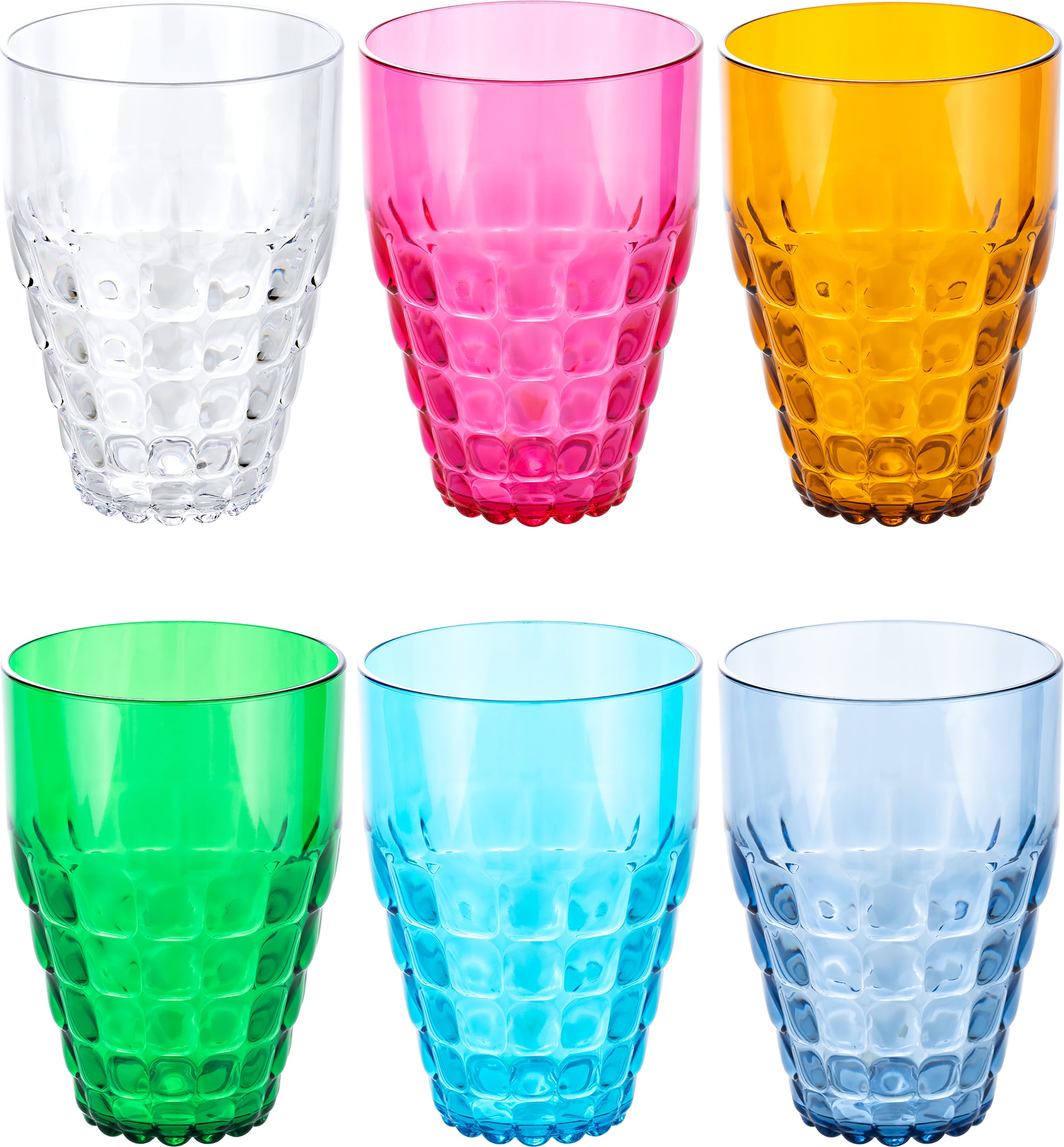Tiffany Becher 510 ml, farbig, 6 St.