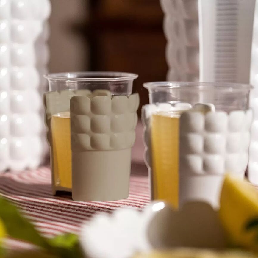 Tiffany Držači za jednokratne čaše prozirni 6 kom.