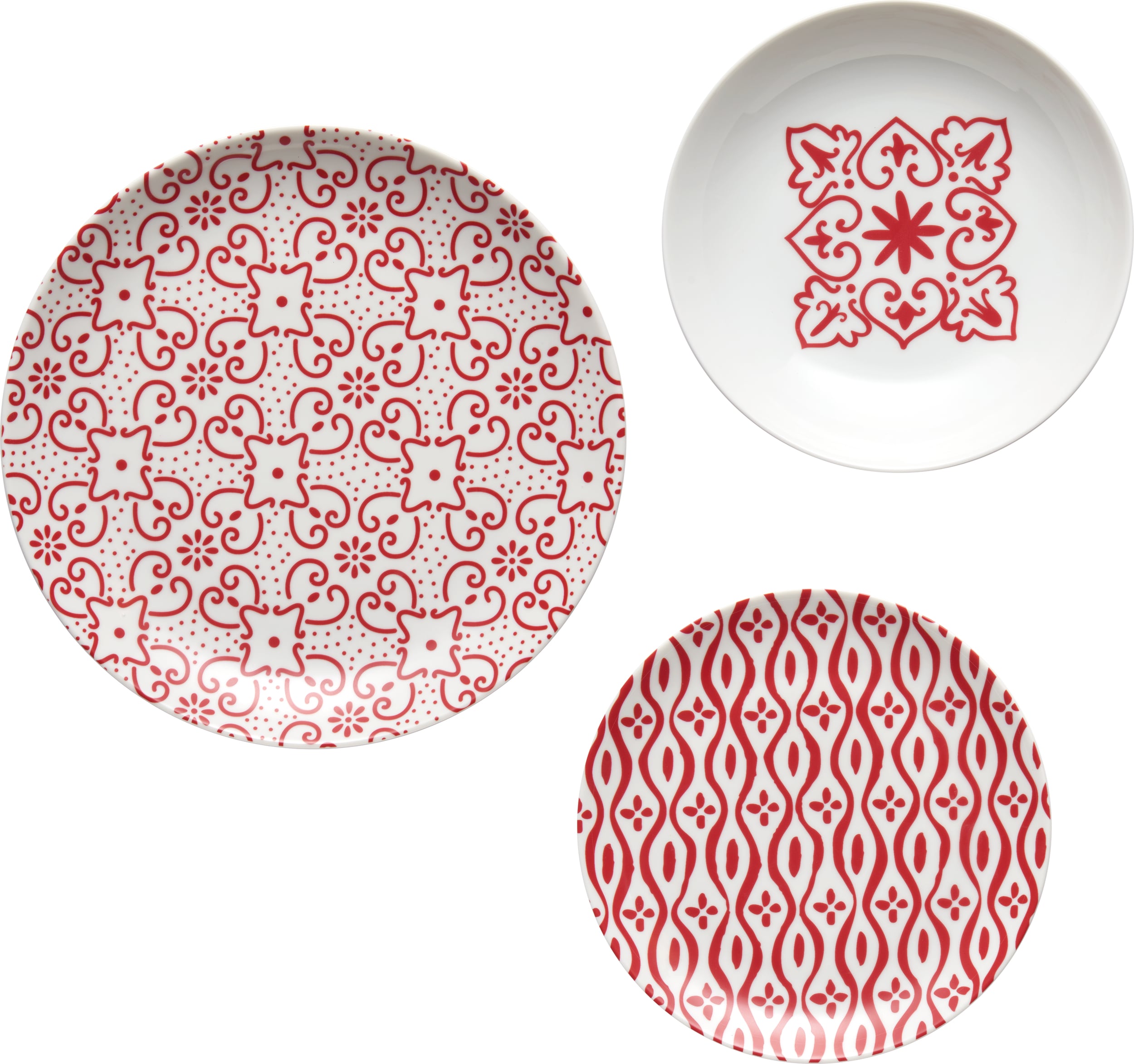 Tiffany Essgeschirr rot 18 El.