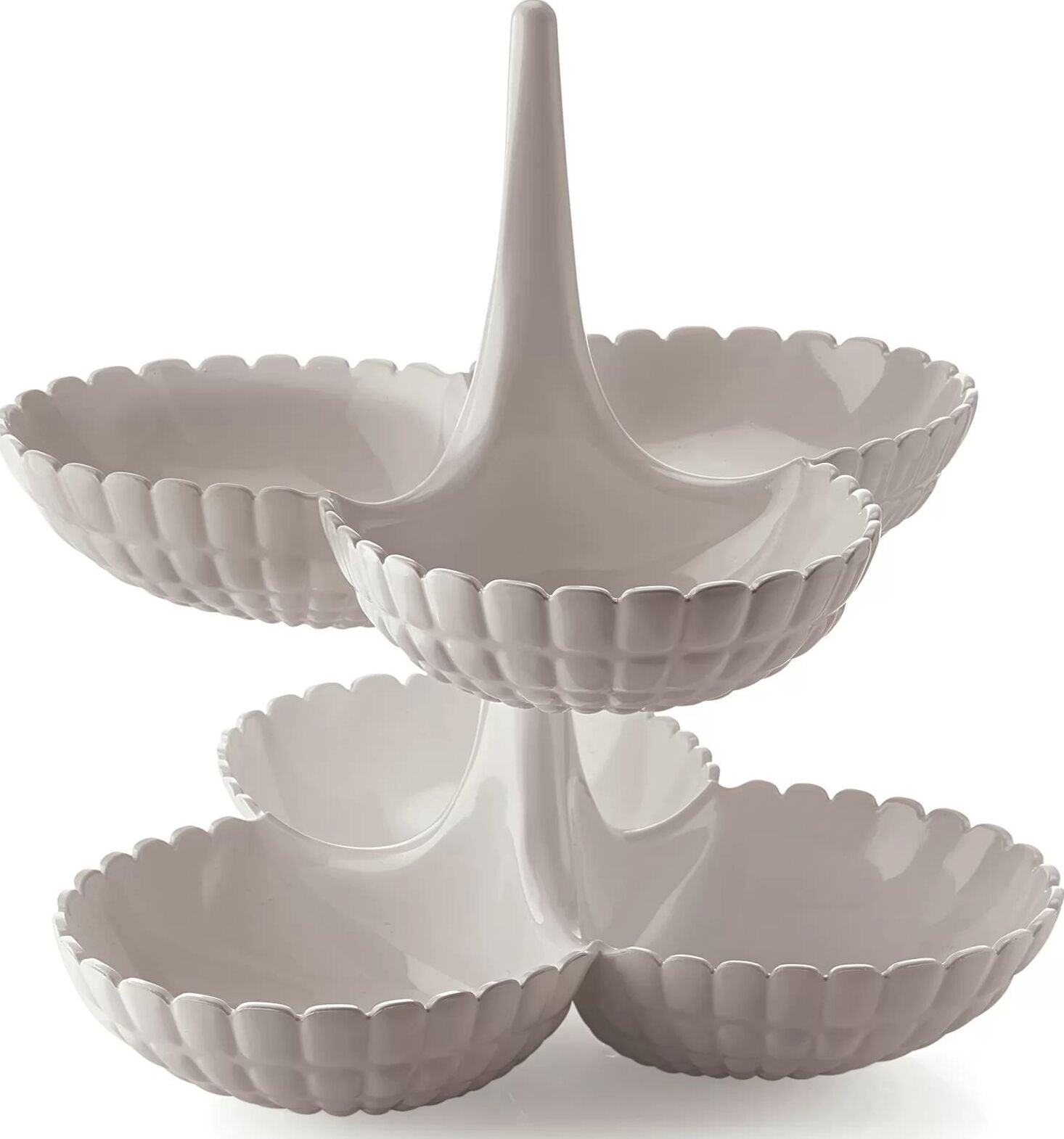 Tiffany Etagere für Häppchen taupe