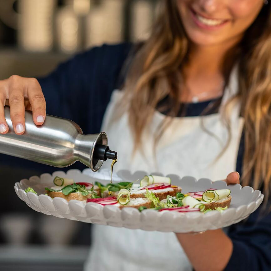 Tiffany Plat de Service, taille M, blanc laiteux