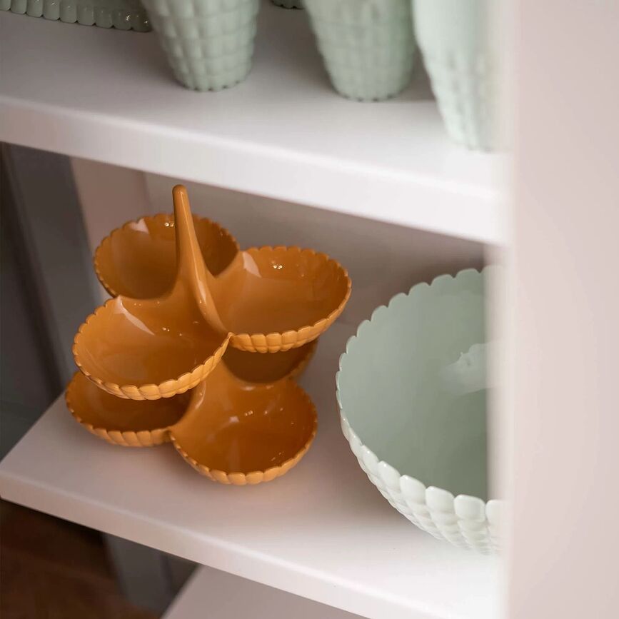 Tiffany Présentoir de Service pour snacks, pistache